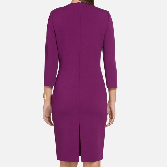 NWT St. John Luxe Sculpture Knit Keyhole dress - Picture 3 of 4